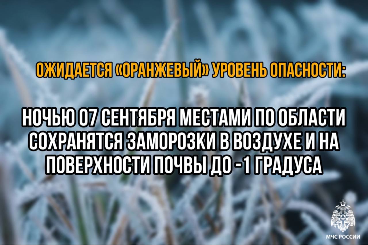 Объявляется «оранжевый» уровень опасности.